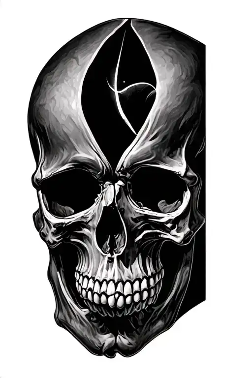 Skulls Facing Each Other