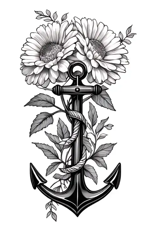 Anchor And Marigolds