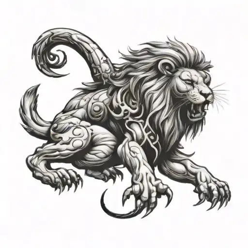 Lion And Scorpion