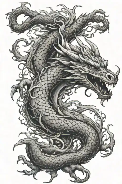 Dragon Made Of A Tree