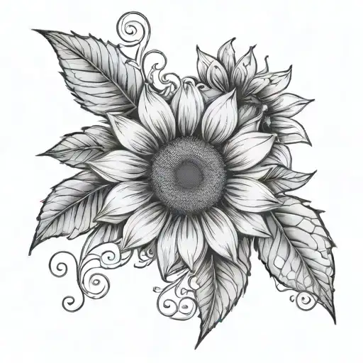 Amalia Name With Sunflower Blooming