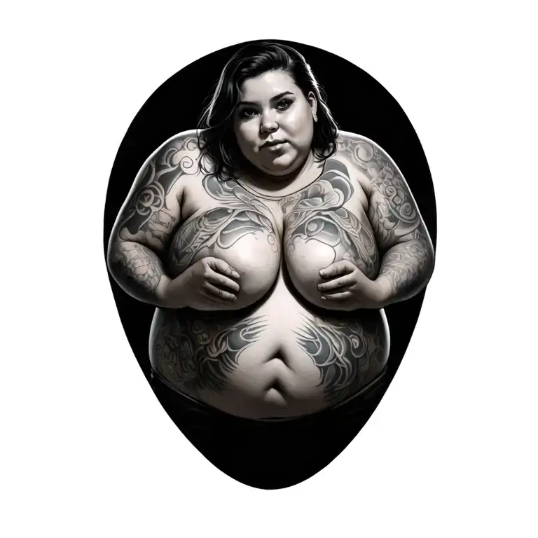 Chubby Girl With Stretchmarks