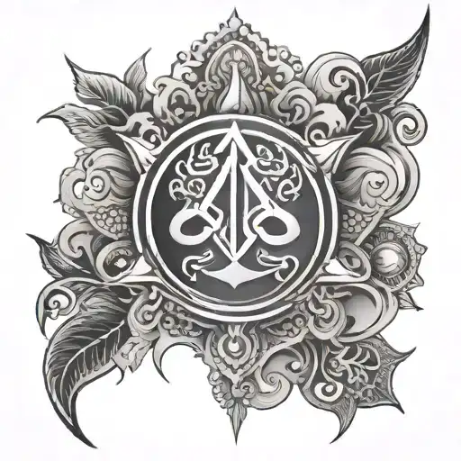 Trishul And Sudarshan Chakra Symbols