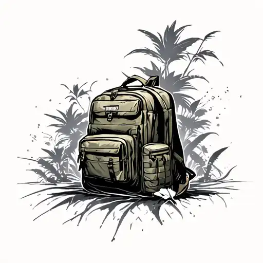 Army Backpack South East Asia Background
