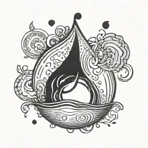 Here And Now Water Drop Mindfulness Symbol