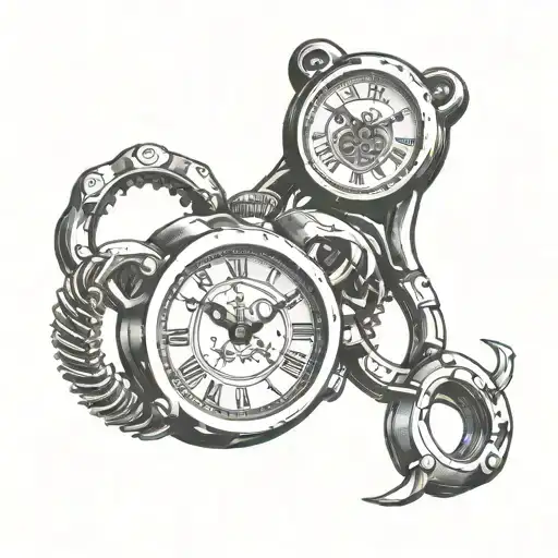 Brass Knuckles And Clock
