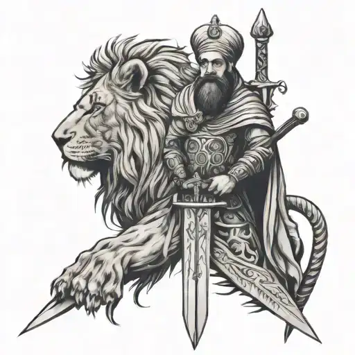 Imam Ali As Sword And Lions
