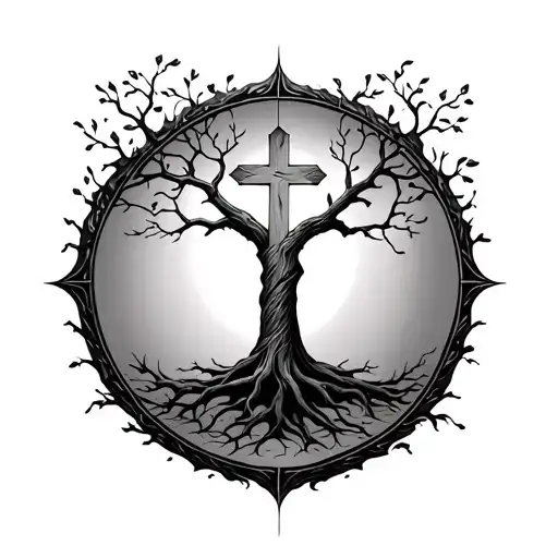 Tree Of Life And The Cross