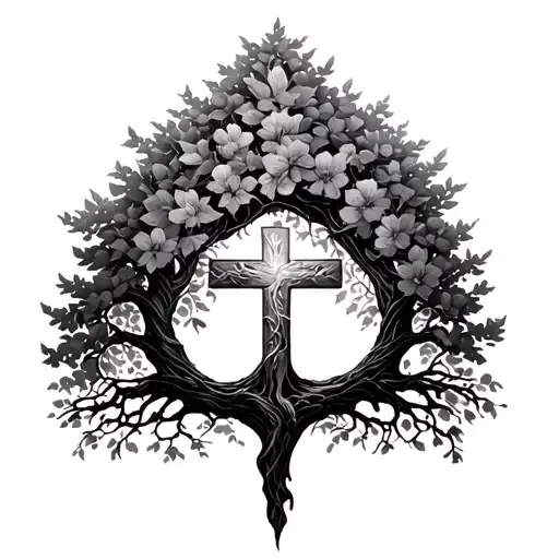 Tree Of Life And The Cross
