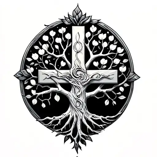 Tree Of Life And The Cross