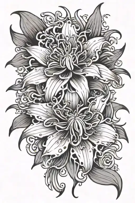 Japanese Phoenix Rising Spider Lilly Flower