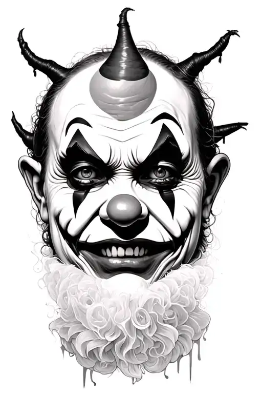 Creepy Clown Face