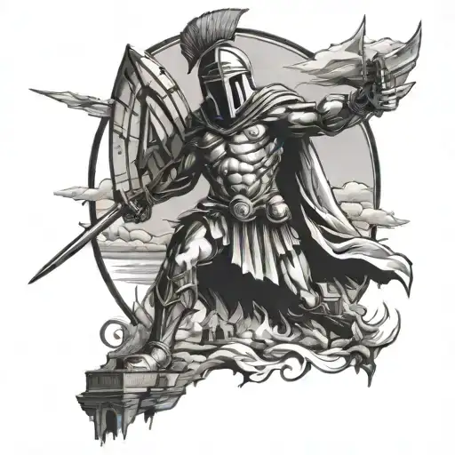 Spartan And Cathedral And Lighthouse