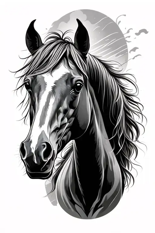 Horse Half Sleeve