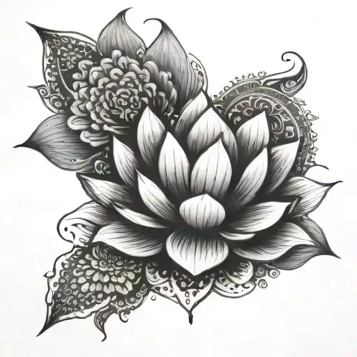 Lotus Underneath It Is A Mandala Of Prosperity