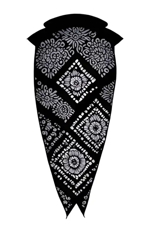 Sashiko Pattern Incorporating Elements