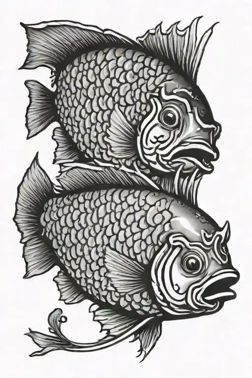 Fish Top View Shallow Water