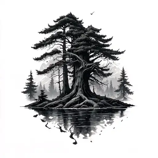 Dark And Mysterious Forest