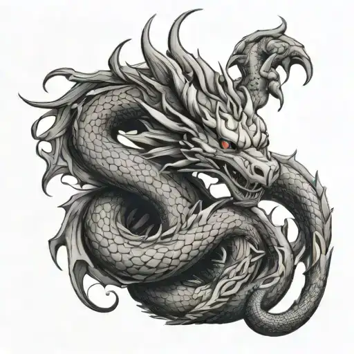Dragon Wrapped Around Arm