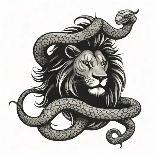 Brotherhood Lion And Snake