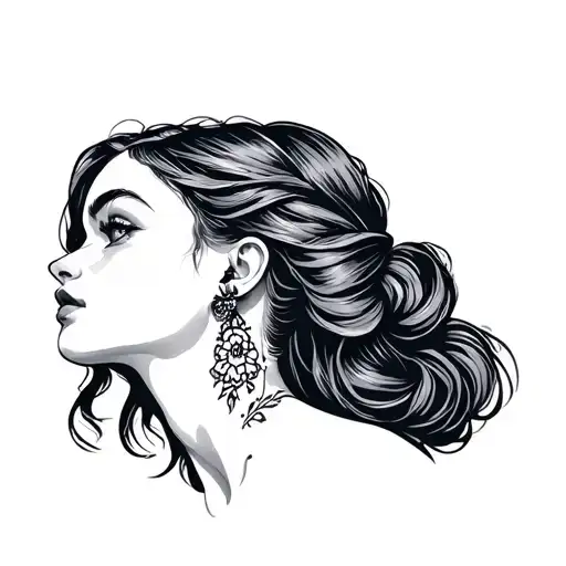 Mini Line Tattoo For A Bold Girl