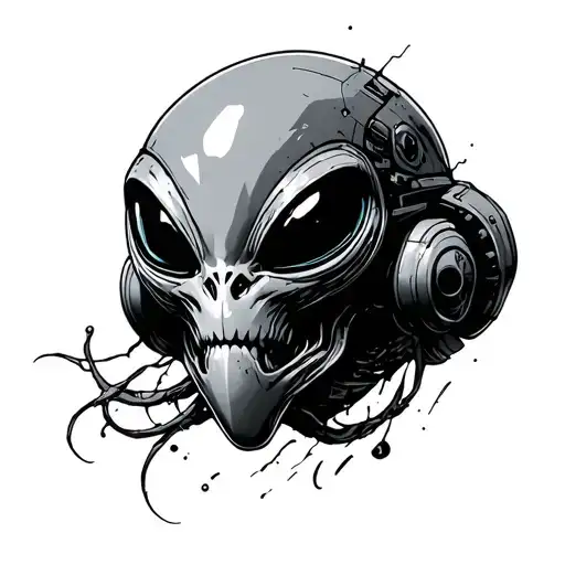 Spaceship Alien Head