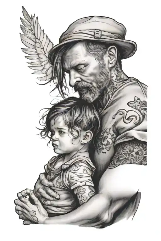 Father With Daughter