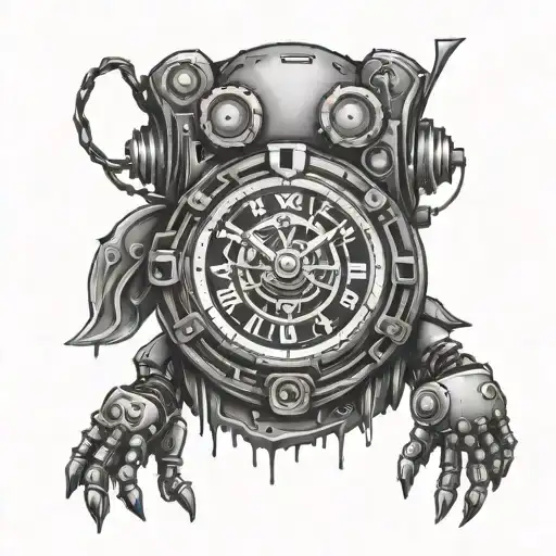 Create A Tattoo Fog Watch Rose Name Leviwith Robot Partsblack And White With Knuckles From Soni