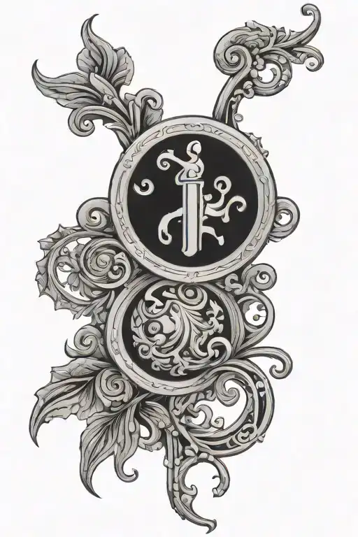 Scroll With Greek Symbols Incorporated