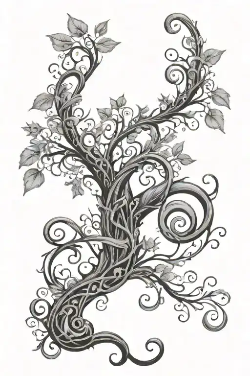 Gothic Tree In The Shape Of A Treble Clef