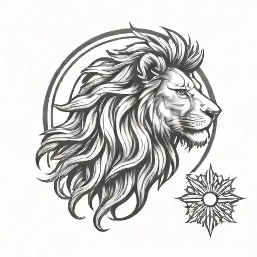 Lion And Sun