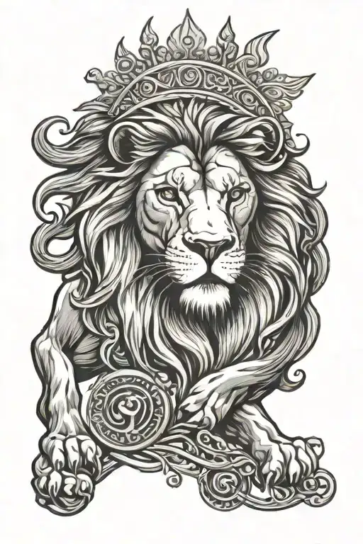 Lion And Sun