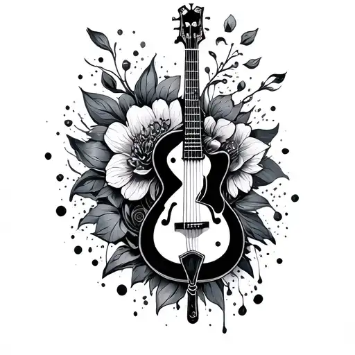 Music In A Tattoo Design