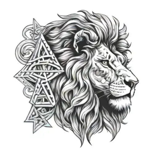 Lion With Star Of David Deleted In Face Morphing