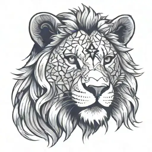 Lion With Star Of David In Face