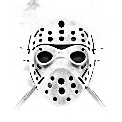 Jason Voorhees With Text Thats Says The Evil Within