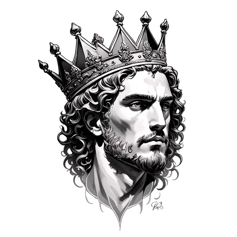 Lighting Going Throughout With King Crown And Shading