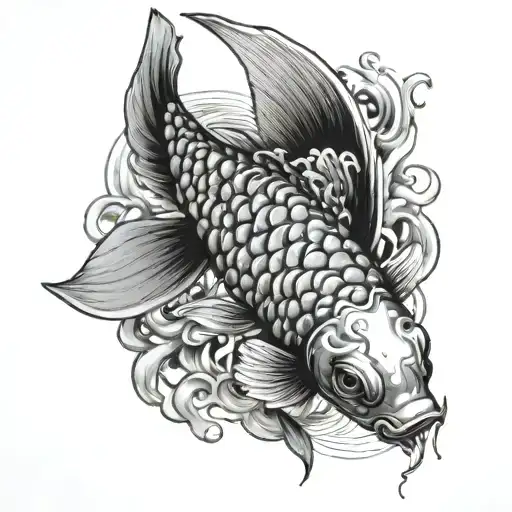Cyper Punk Koi Fish