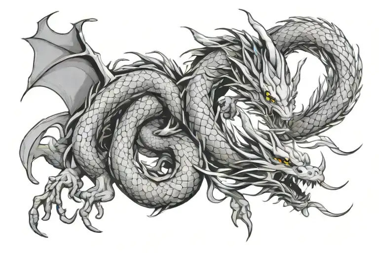 Manga Dragon Wrap Design Inspired