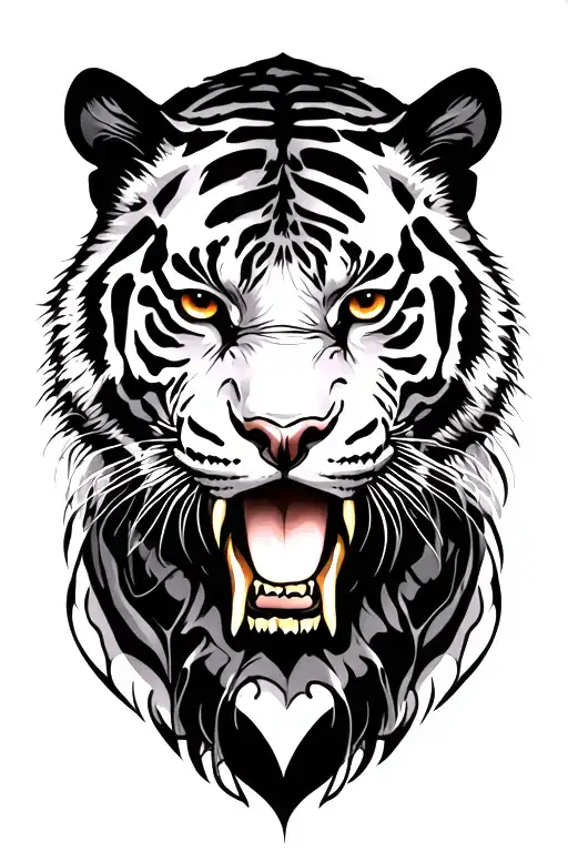 Woman Wearing Dead Tiger