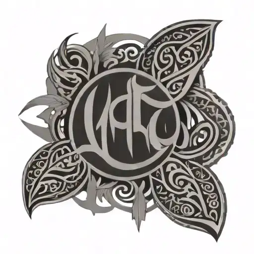 Taumoku Maori Tribal With Muslim Arabic Writing