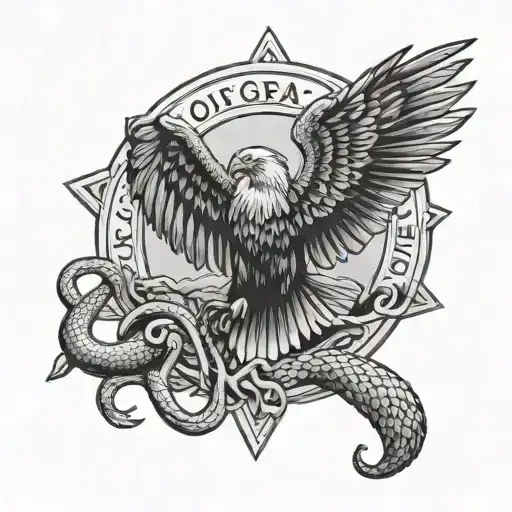 Texas With Mexican Eagle And Snake