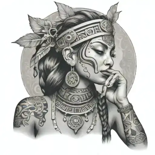 Nude Mayan Girl Smoking Dmt