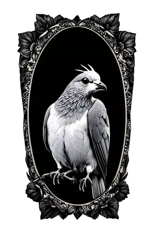 Dove With Early Chow Fly