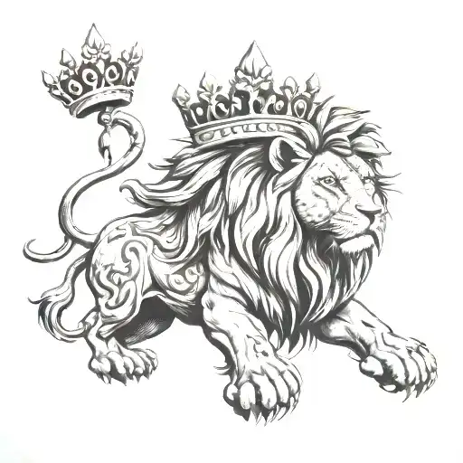 Strength With A Lion With A Crown