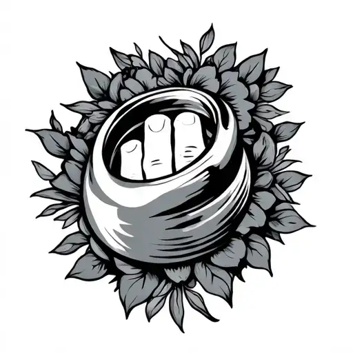 Hand Ring Surrounded