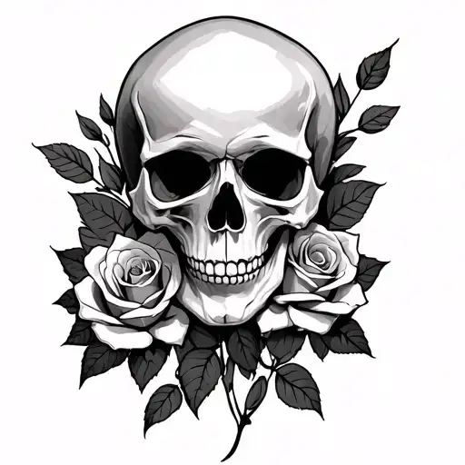 Skull And Roses