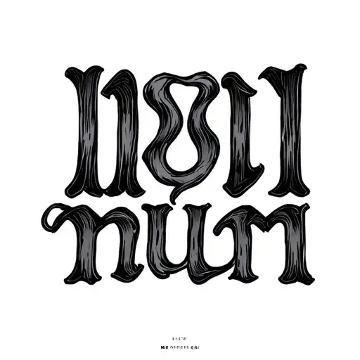 Mcmlxxxi With The Word Mum Written