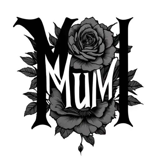 Mcmlxxxi With The Word Mum Written
