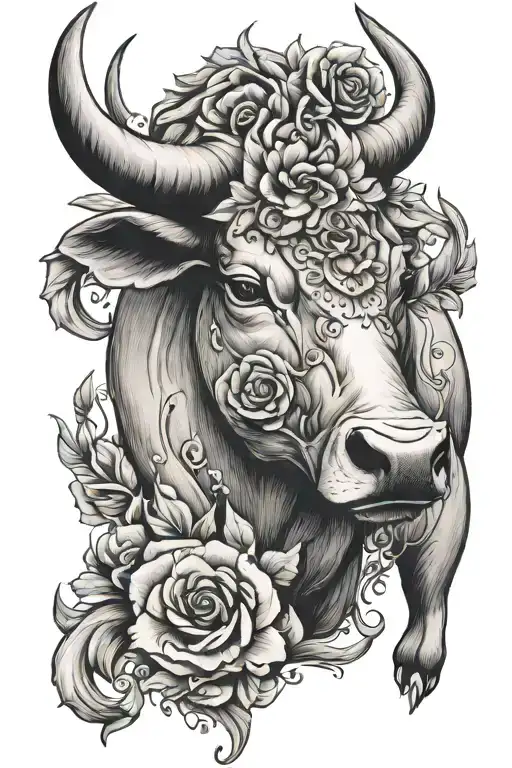 Taurus Tattoo For Women With Quote